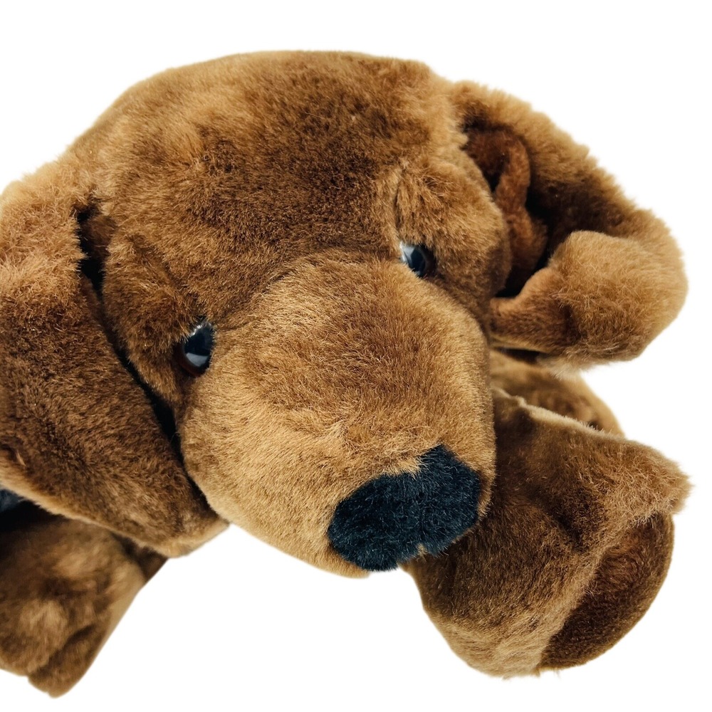 Commonwealth Brown Plush Puppy Dog Floppy Bean‎ Bag Stuffed Animal Vintage 2002